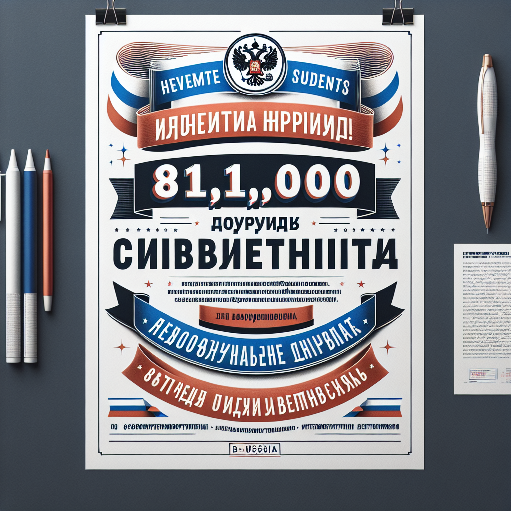 Incentive for Russian Students Under 25: Rs 81,000 for Healthy Childbirth
