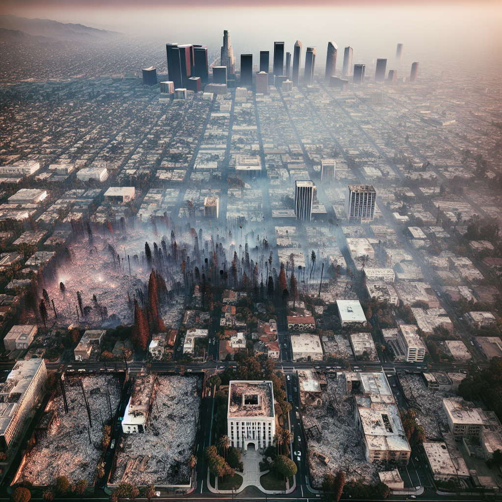 Inferno Unleashed: Satellite Images Reveal Los Angeles Devastation by Wildfire