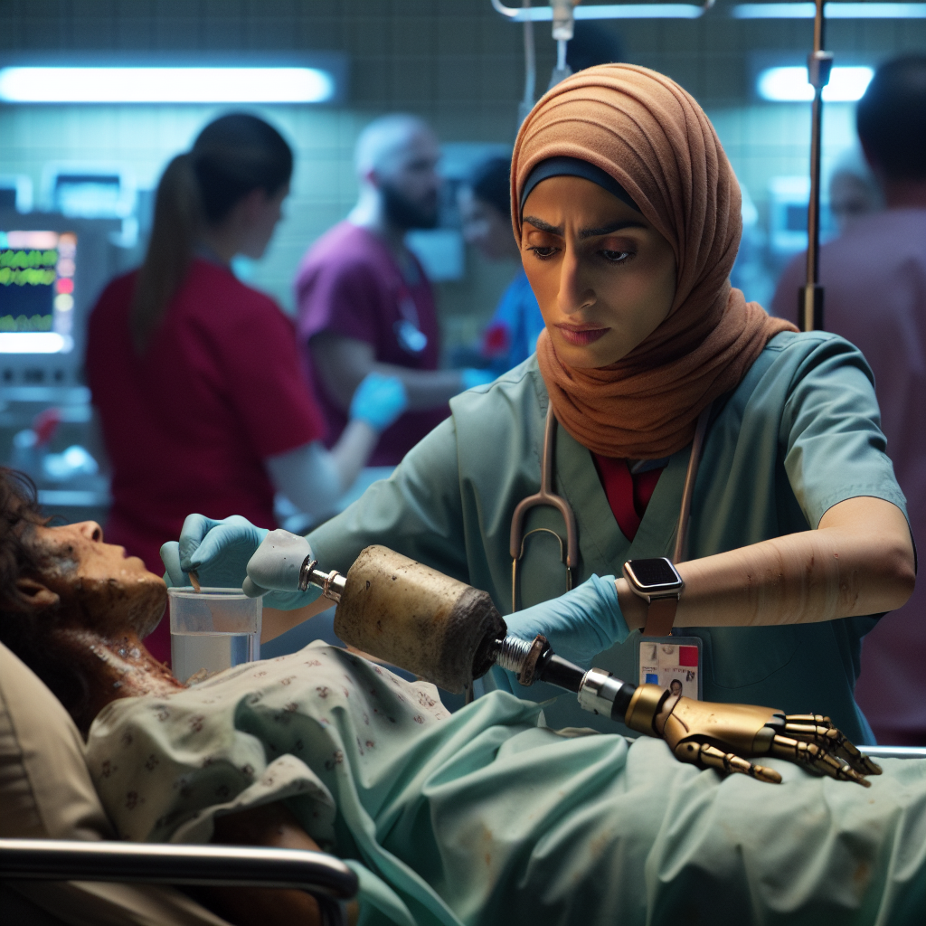 Inspiring: Injured Amputee Doctor Continues Vital Work in Gaza Hospital