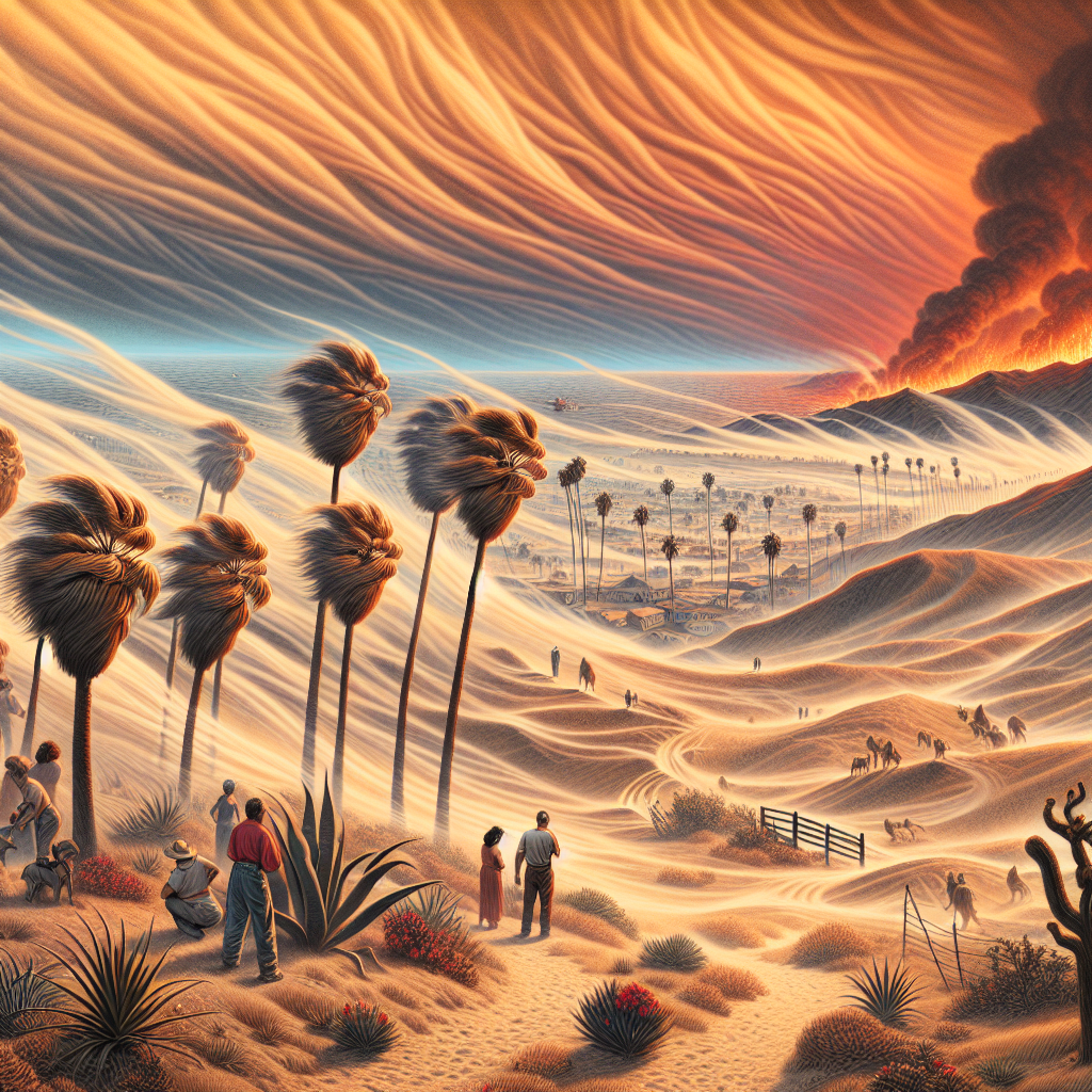 Intense Dry Winds Heighten Wildfire Threat in Southern California