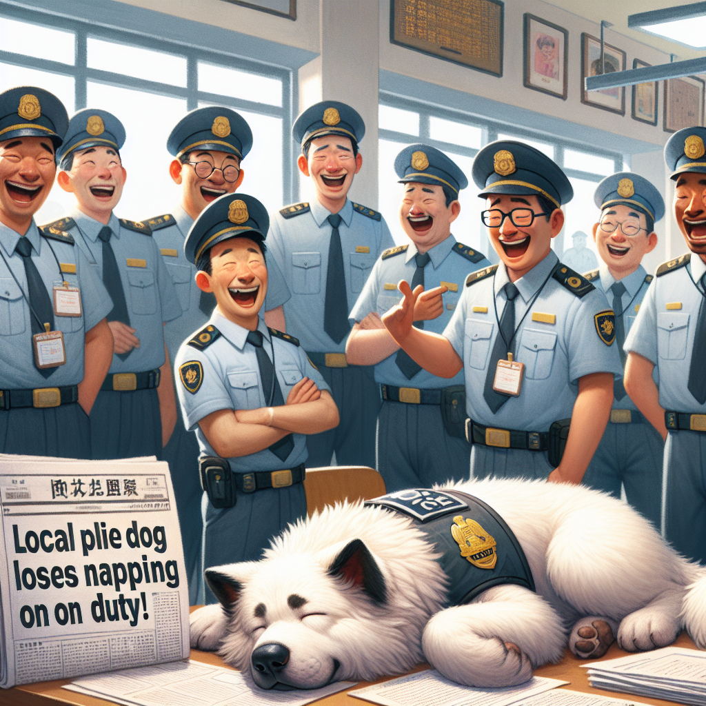 Internet Reacts to Chinese Police Dog Losing Bonus for Napping on Duty