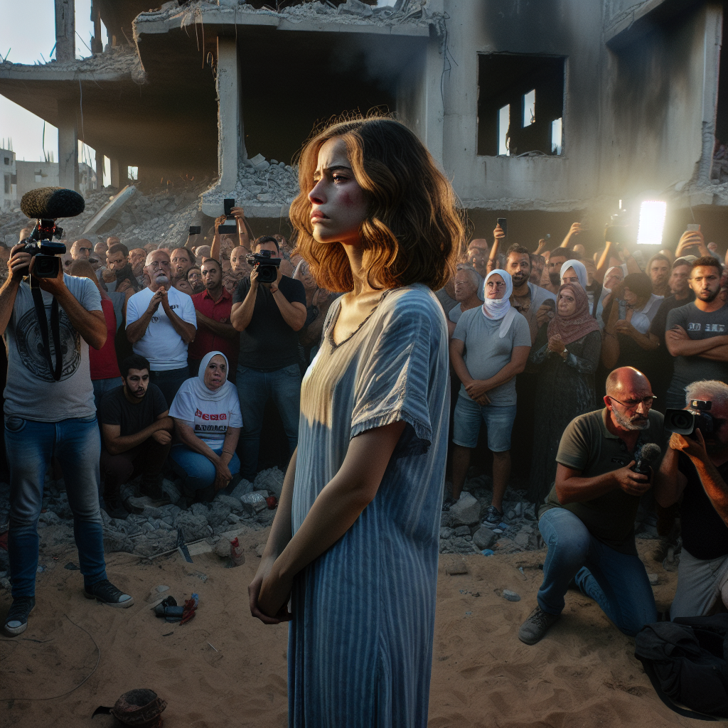 Israeli Woman Released Amidst Northern Gaza Ruins Ceremony