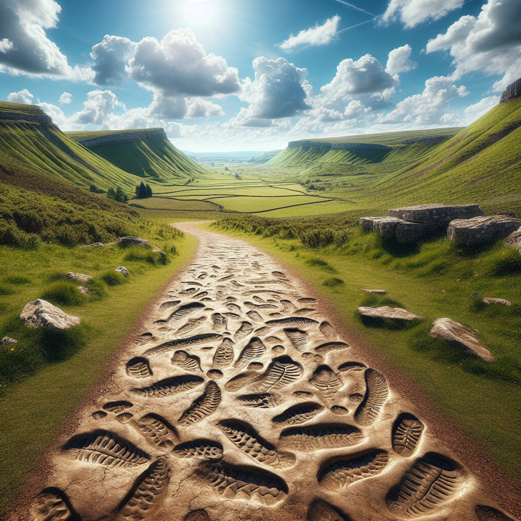Jurassic Footprint Trail Unearthed in UK with 200 Dinosaur Tracks
