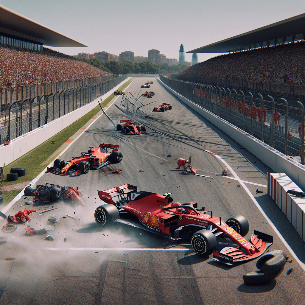 Lewis Hamilton Involved in Ferrari Crash During Barcelona F1 Test