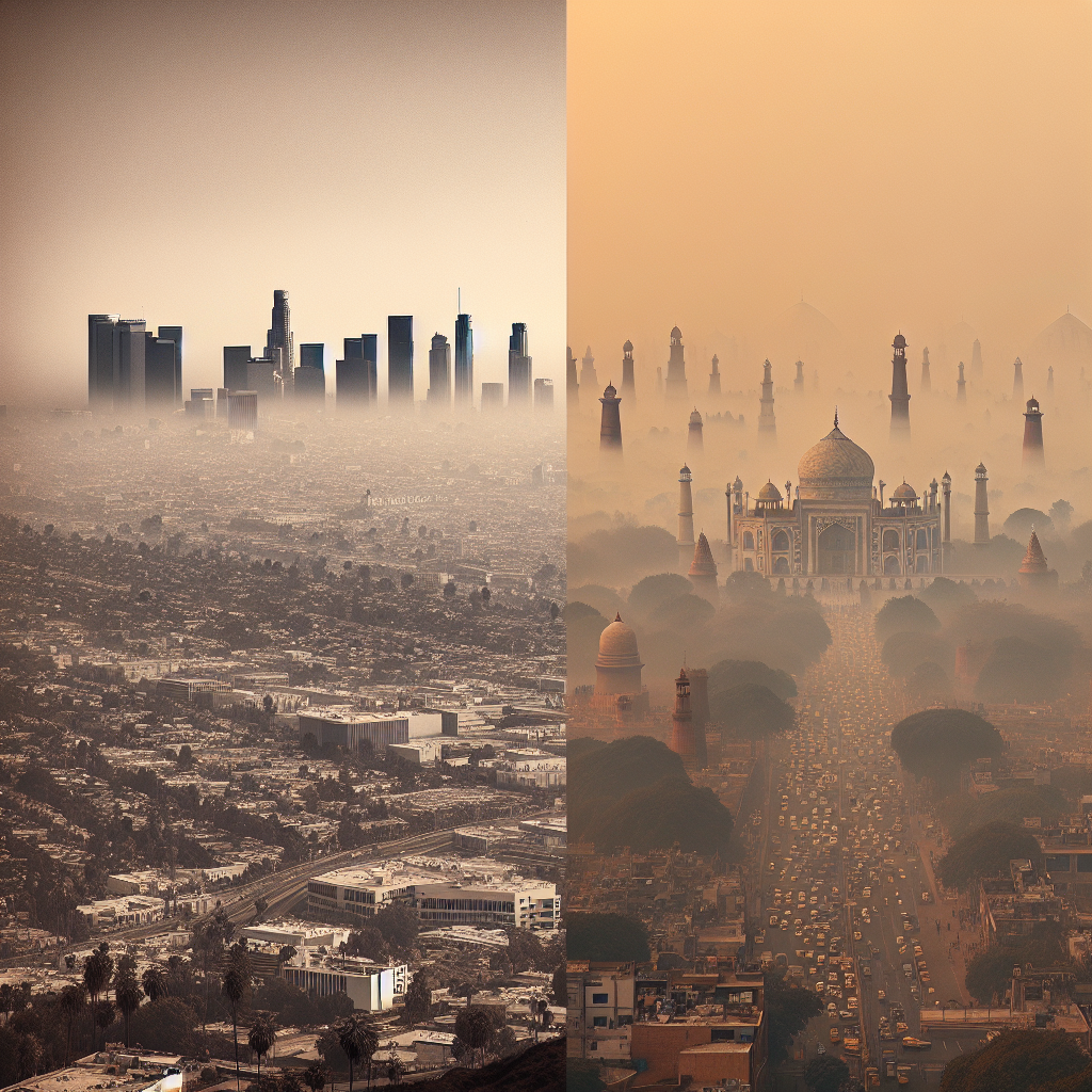Los Angeles Faces Historic Wildfires, But Air Quality Beats Delhi's