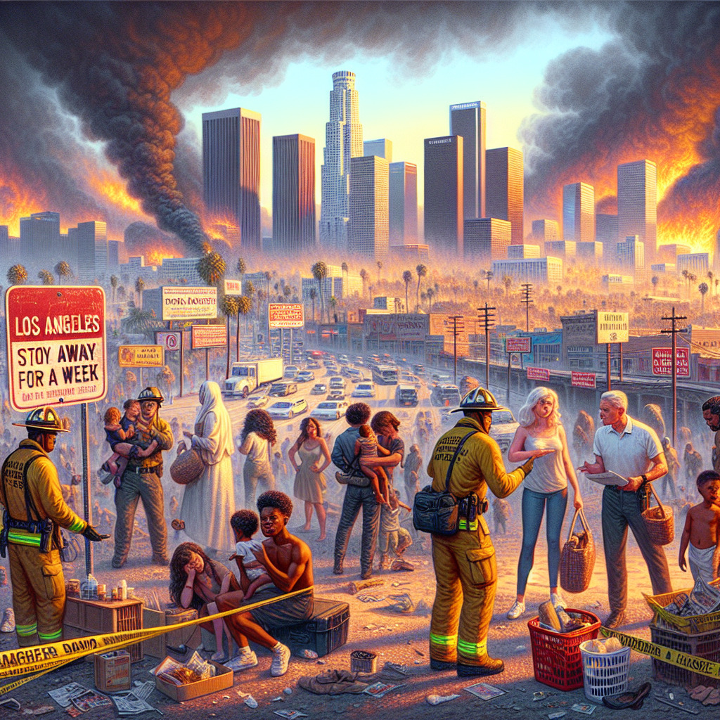 Los Angeles Fire Evacuees Advised to Stay Away for a Week