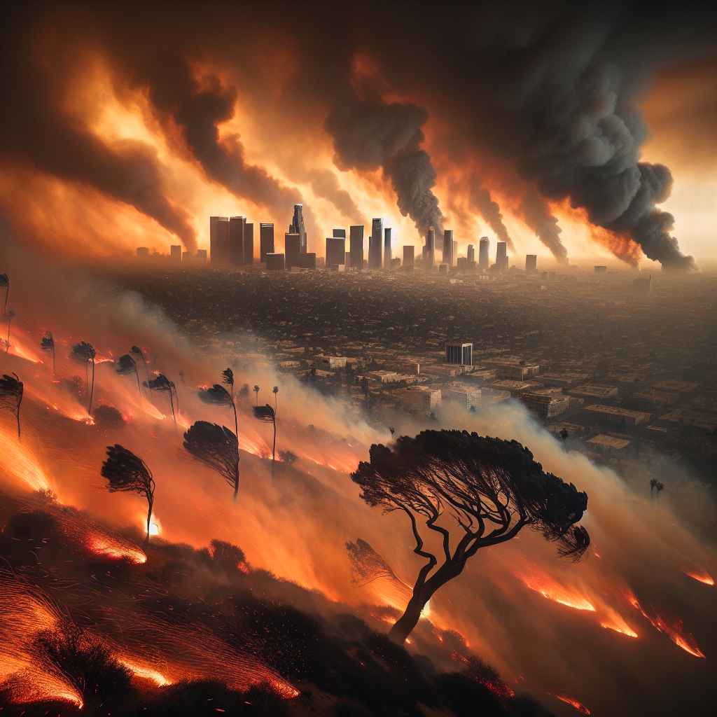 Los Angeles Ravaged by Fierce Winds as Palisades Fire Consumes 3,000 Acres