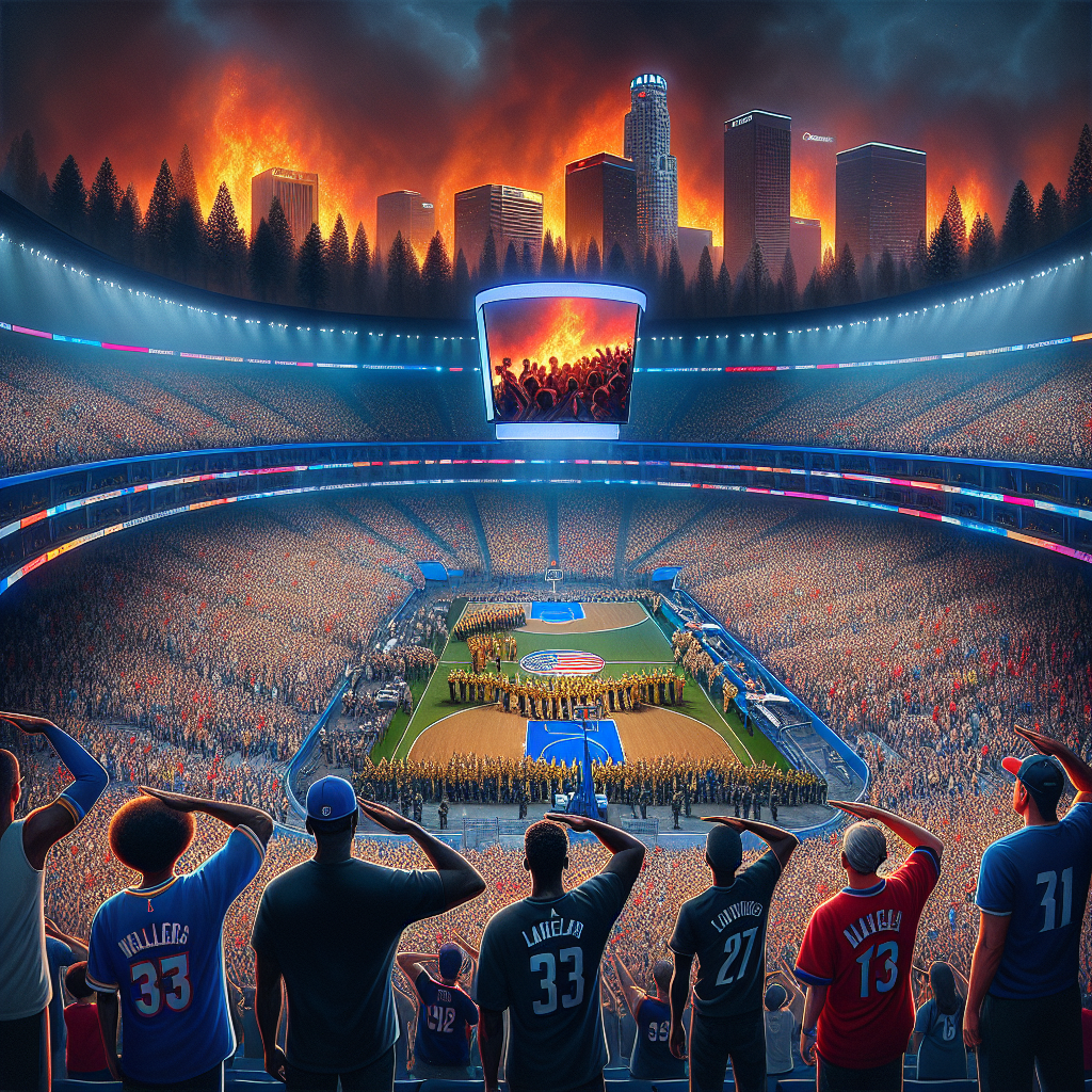 Los Angeles Wildfires Inspire Sports Teams and Fans to Salute First Responders