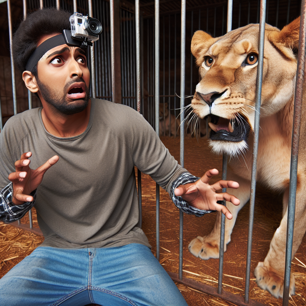 Man Mauled After Entering Lion's Cage for TikTok Stunt