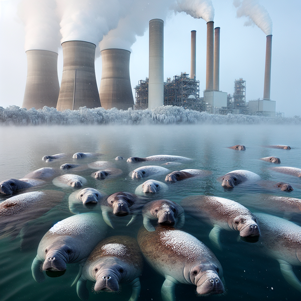 Manatees Seek Refuge in Warm Waters Near Power Plants During Florida's Winter Storms