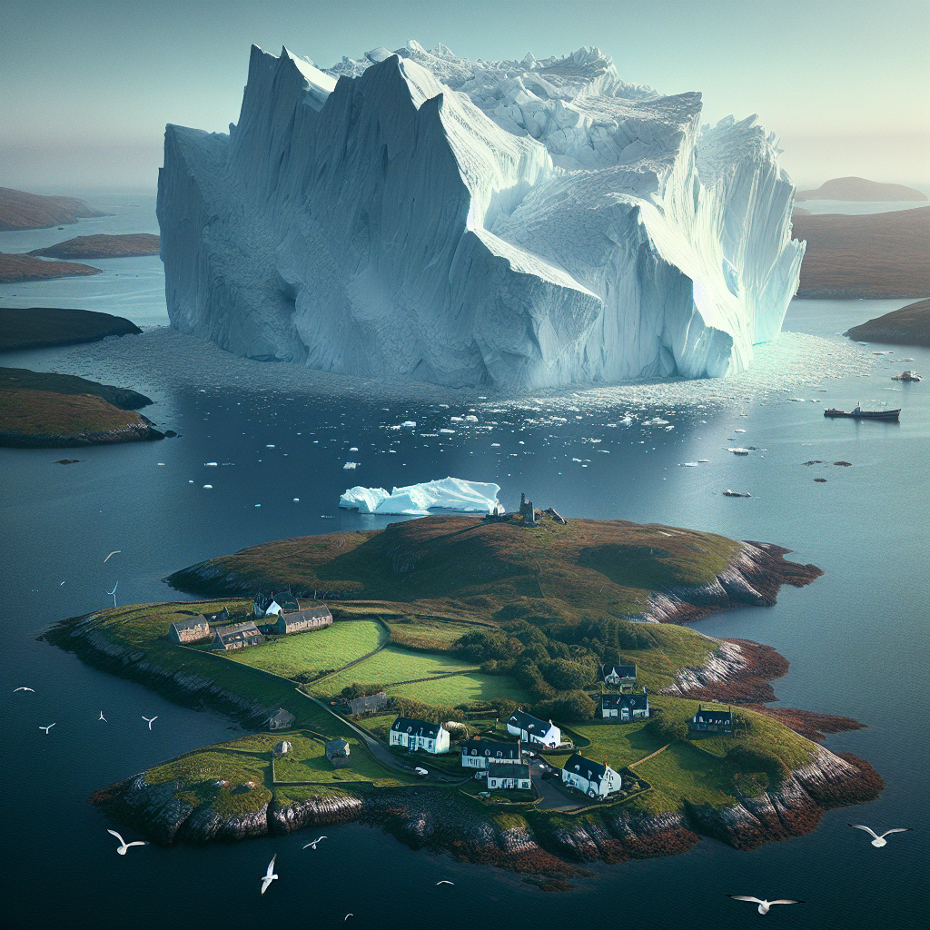 Massive Iceberg Threatens Collision with Isolated British Island