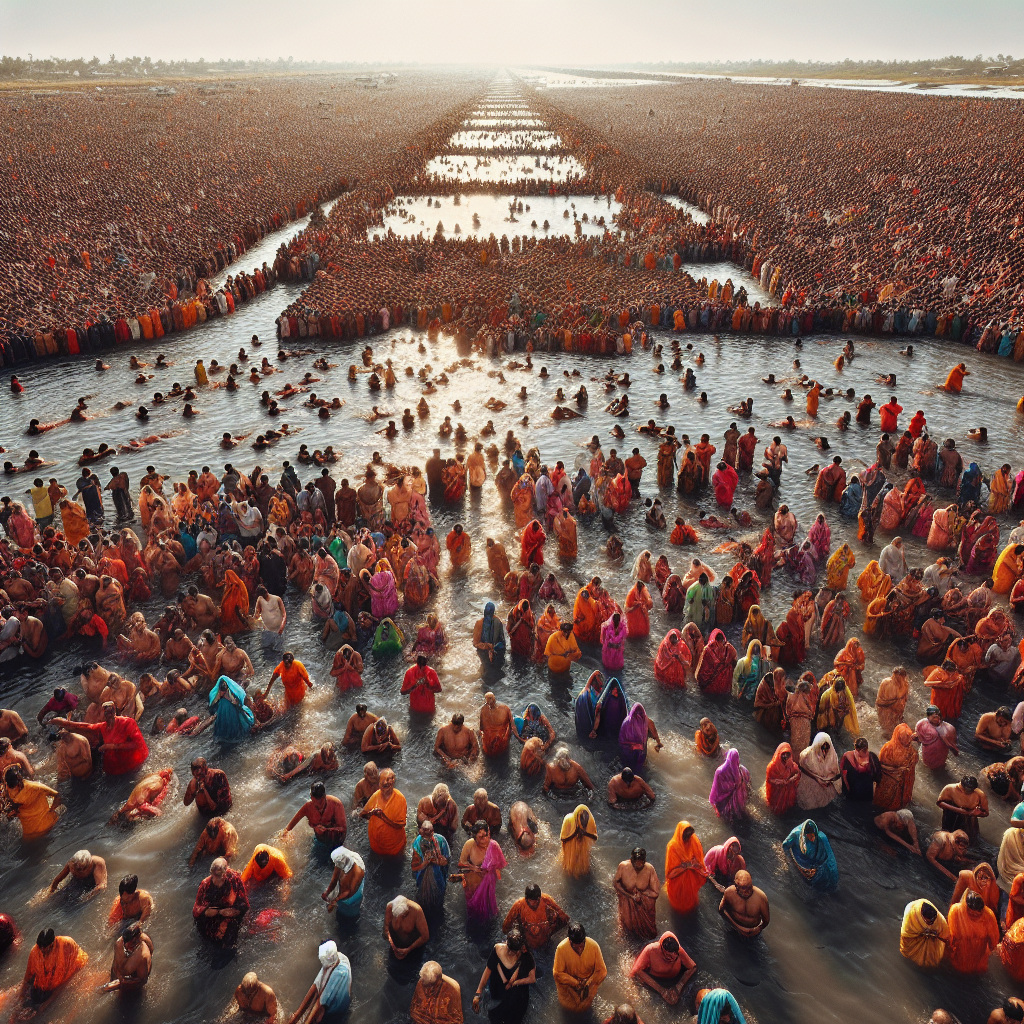 Millions of Hindus Participate in Sacred Bath Following Tragic Crowd Incident