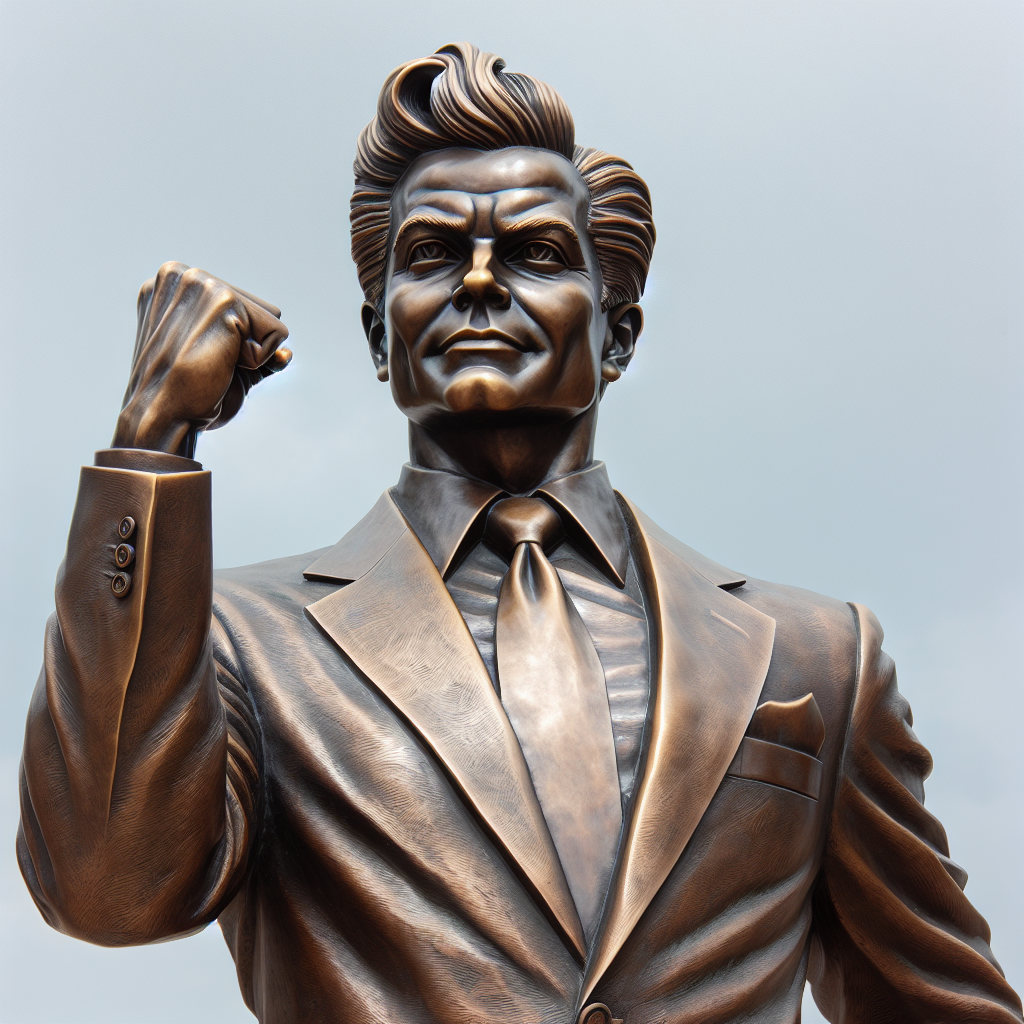 Monumental Bronze Statue Captures Trump's Iconic Fist Pump Moment