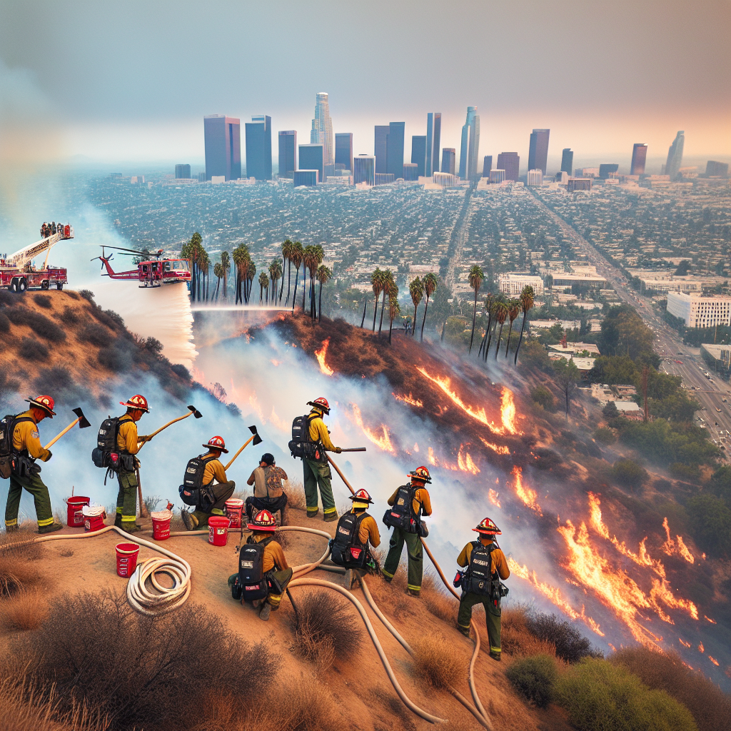 Navajo Nation Firefighters Combat Los Angeles Wildfires