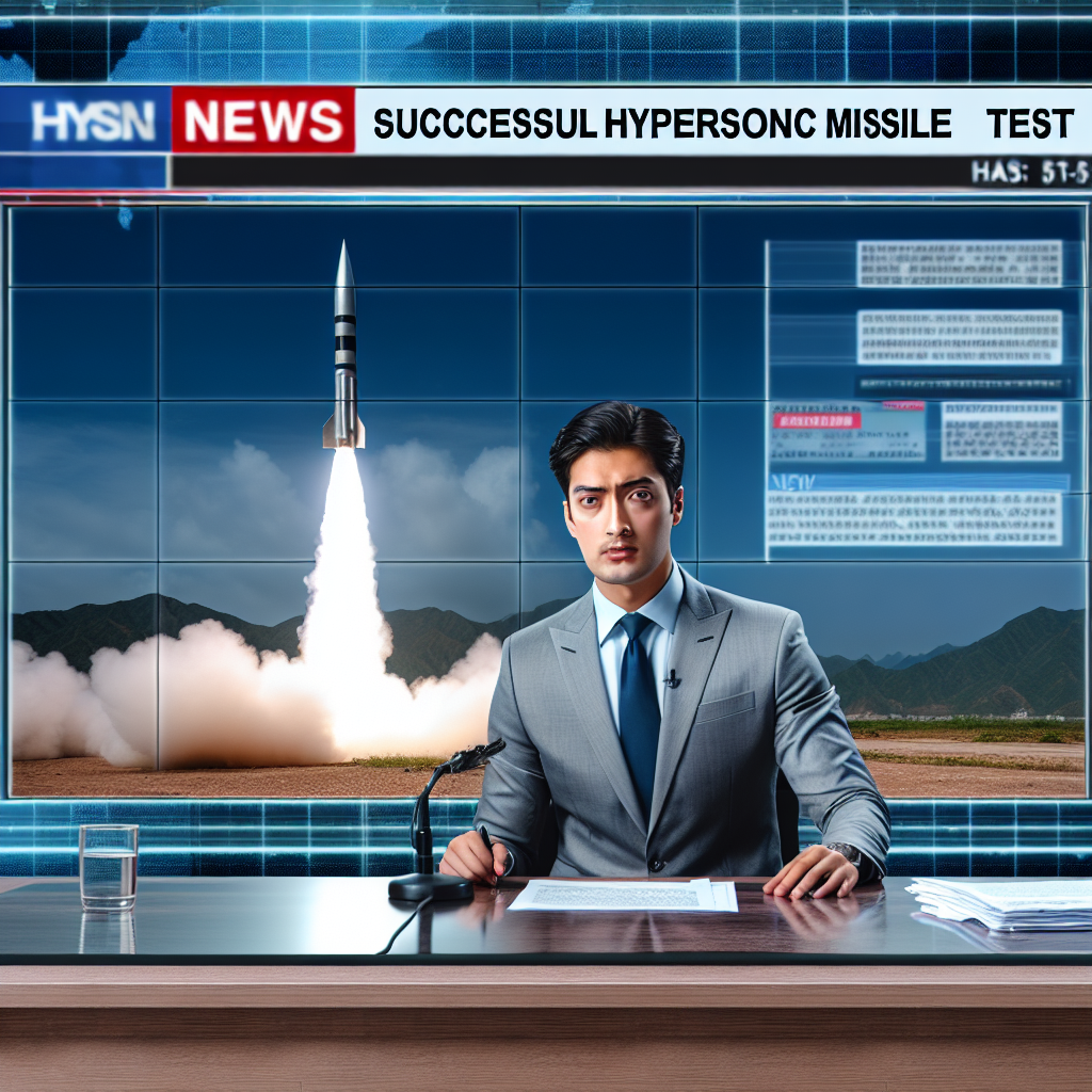 North Korea Announces Successful Hypersonic Missile Test