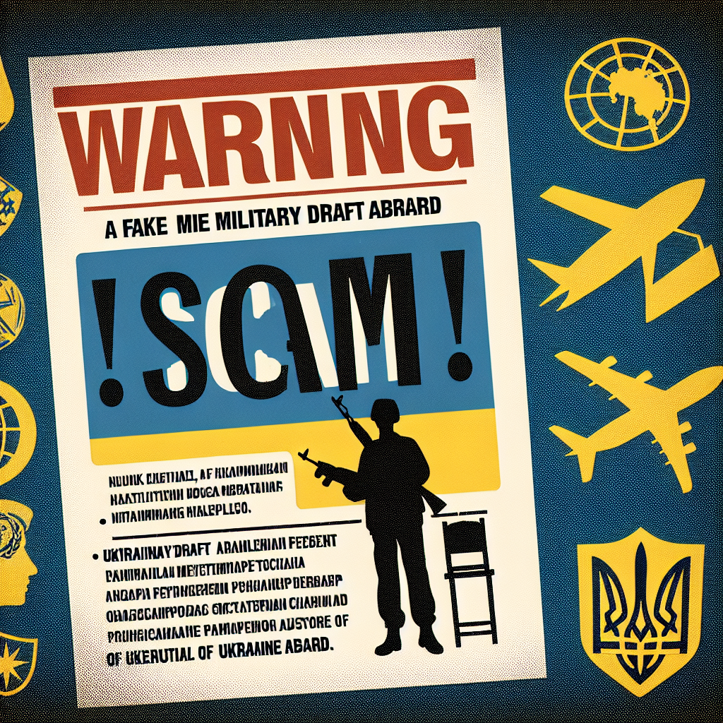 Officials Warn of Draft Notice Scam Targeting Ukrainians Abroad
