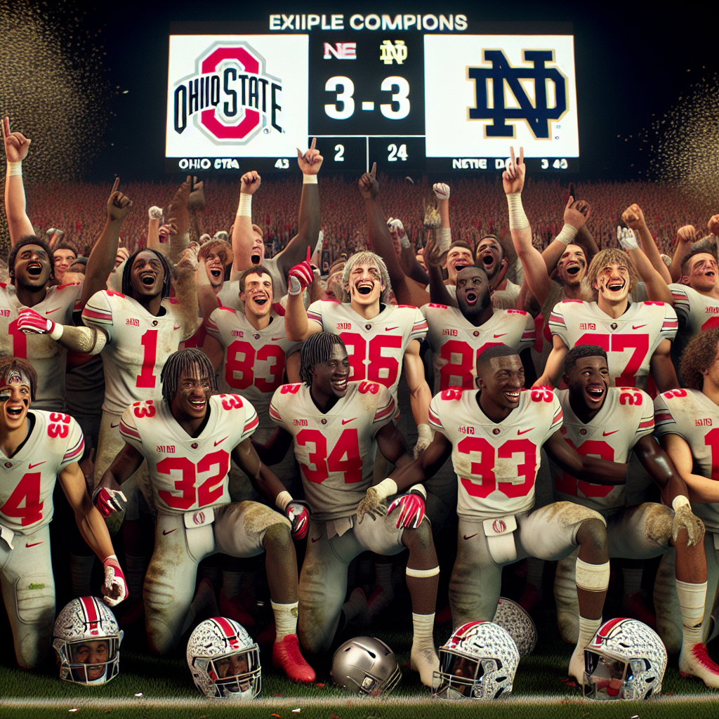 Ohio State Claims College Football Playoff Title with 34-23 Victory Over Notre Dame