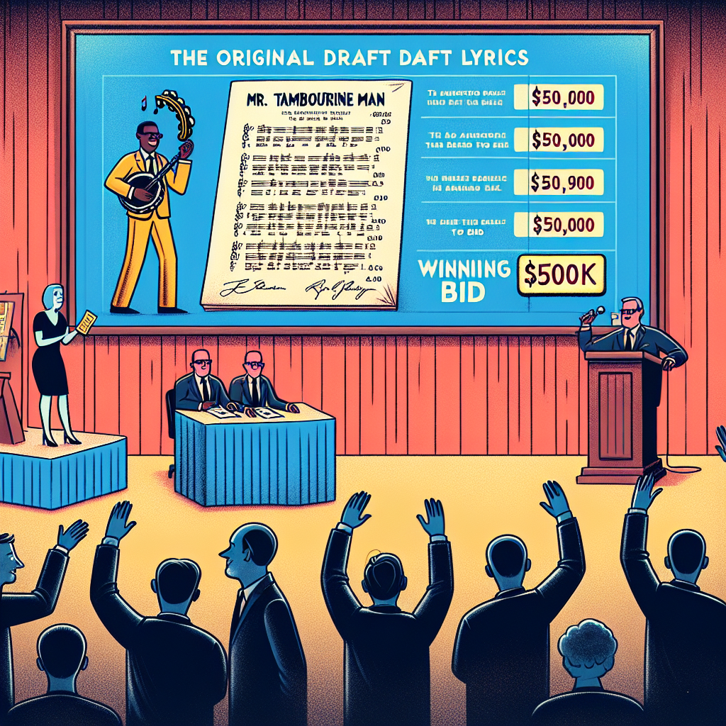 Original Draft Lyrics of 'Mr. Tambourine Man' Fetch $508K at US Auction