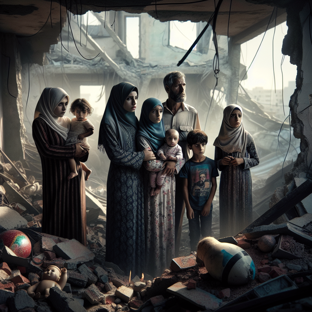 Palestinian Family Revisits Ruins of Their Gaza Home