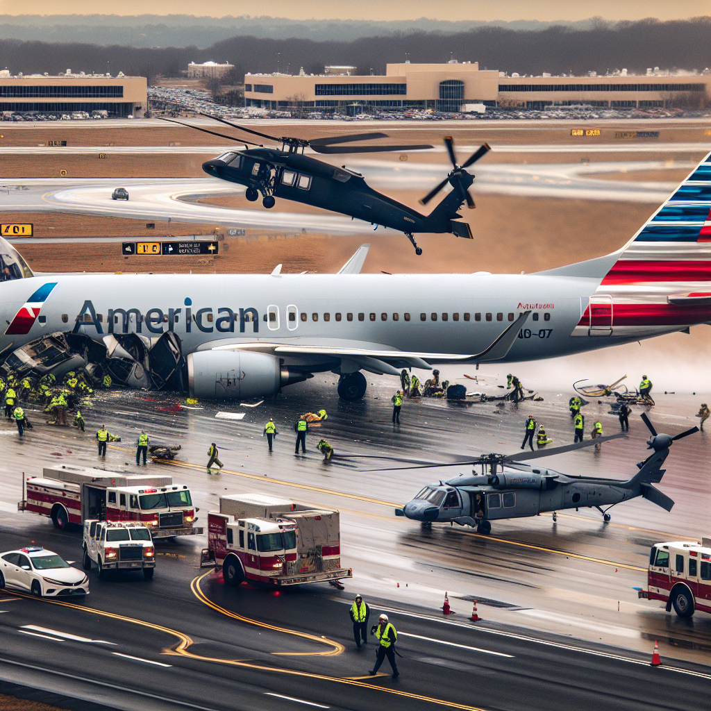 Photos: Collision Involving American Airlines Plane and Black Hawk at Reagan Airport Near DC