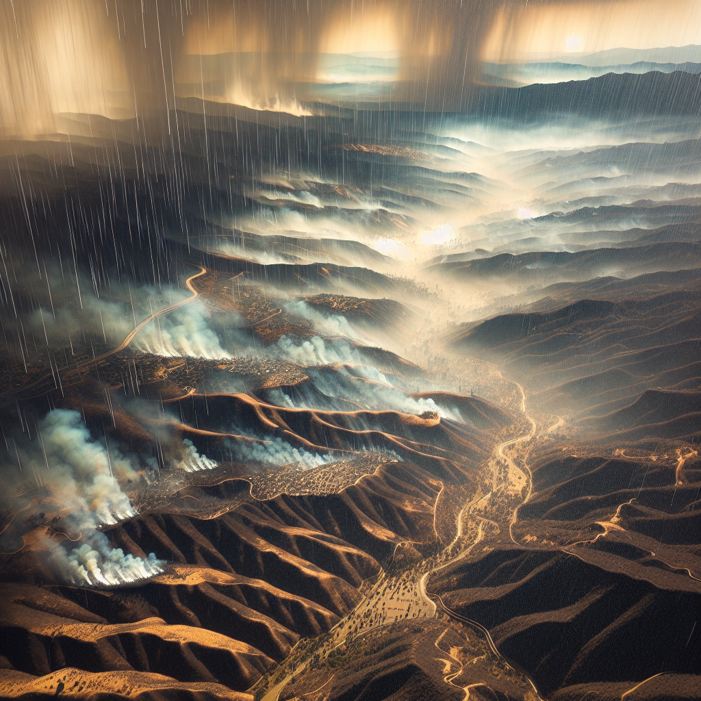 Rain Sweeps Southern California, Extinguishing Fires Without Triggering Major Mudslides