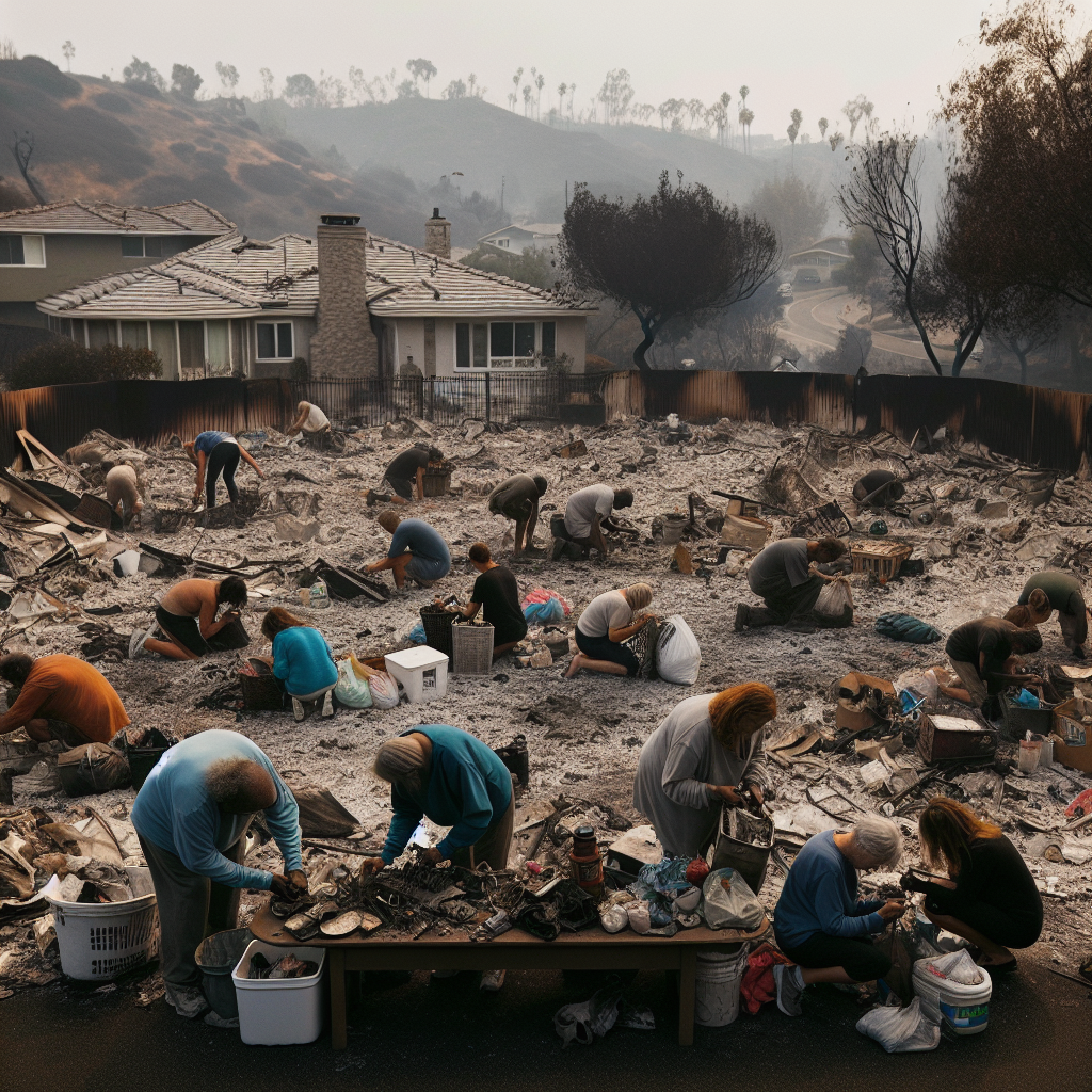 Residents Return to Pacific Palisades to Recover Treasured Mementos After Devastating Fire