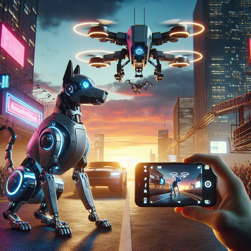 Robo-Dog vs. Drone: Epic Showdown Caught on Video
