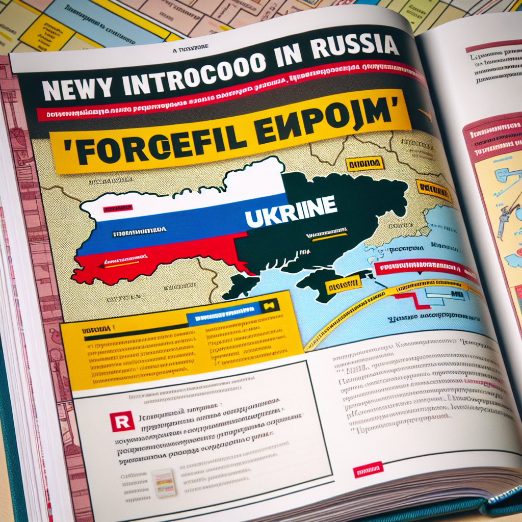 Russia Introduces New Textbook Claiming "Forced" Entry into Ukraine