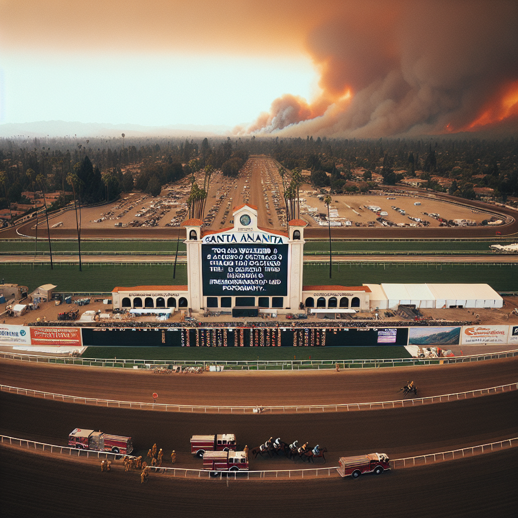 Santa Anita Delays Weekend Races to Support Fire Relief Operations