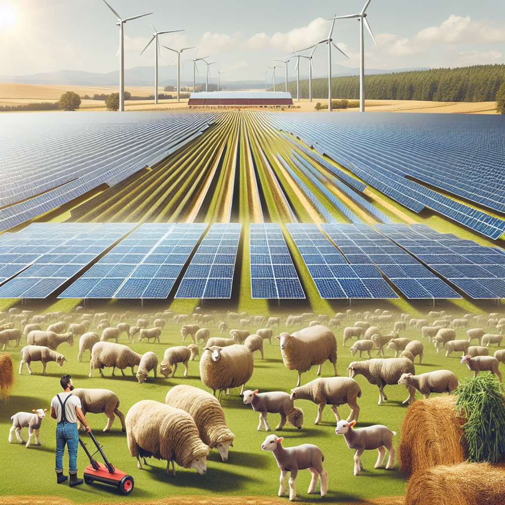 Solar Farms in the US Thrive with the Help of Grazing Sheep
