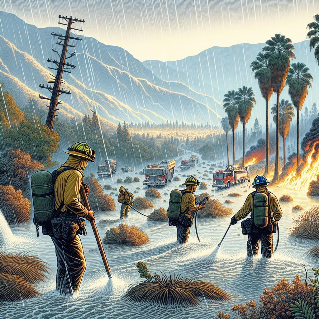 Southern California Rain Triggers Mudflows, Aids Firefighting Efforts