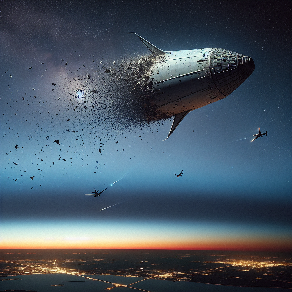 SpaceX Starship Disintegrates Post-Launch, Causing Flight Diversions