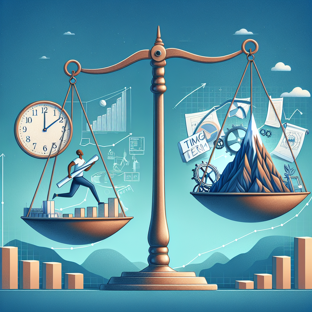 Strategies to Balance Short-Term and Long-Term Goals