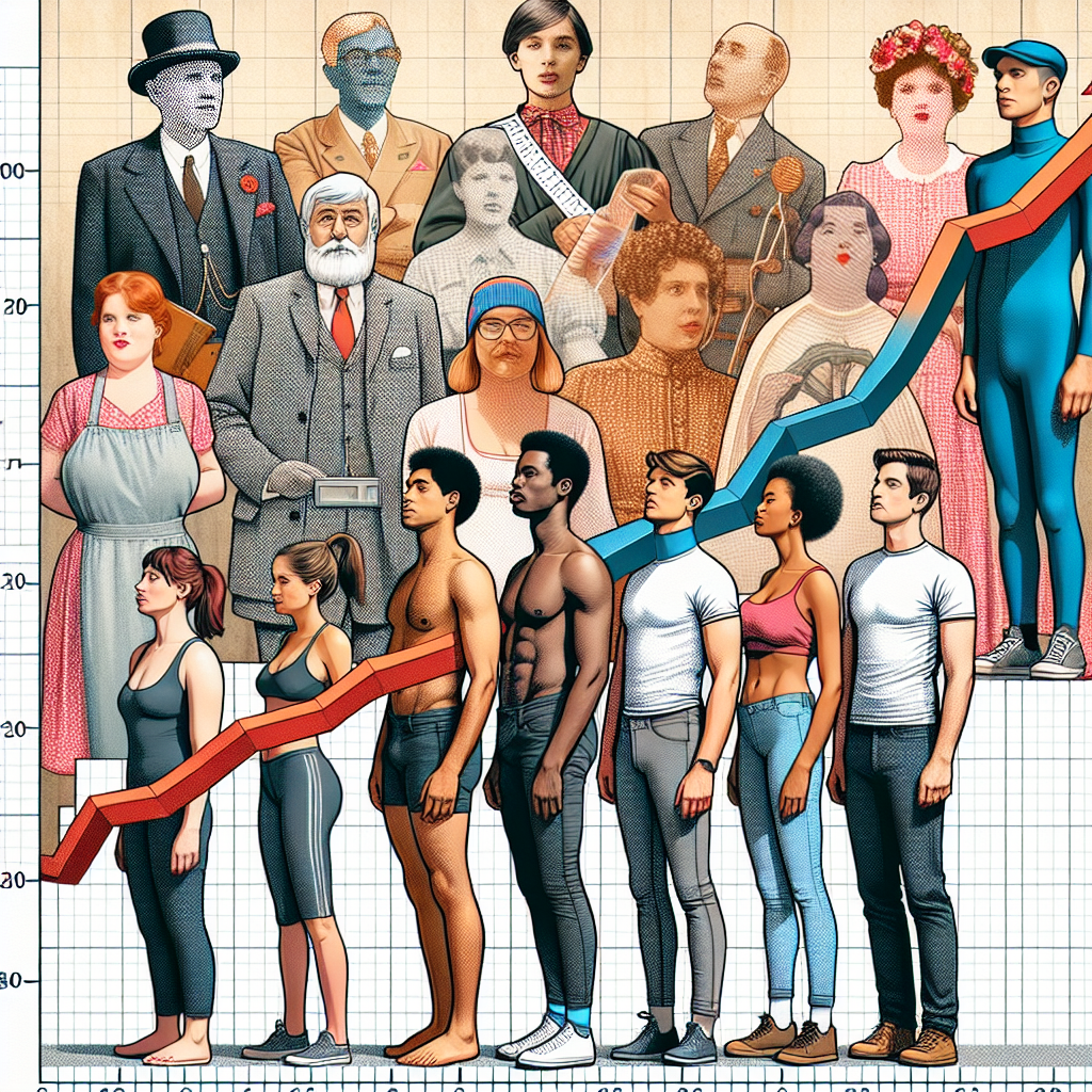Study Reveals Men Have Grown Taller and Heavier Than Women Over the Past Century