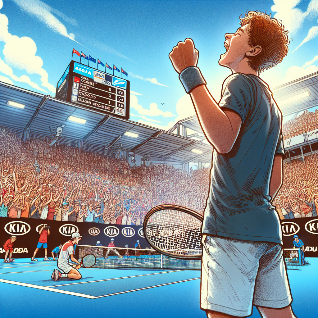 "Teen Sensation Tien Matches Nadal's Feat at Australian Open Last 16"