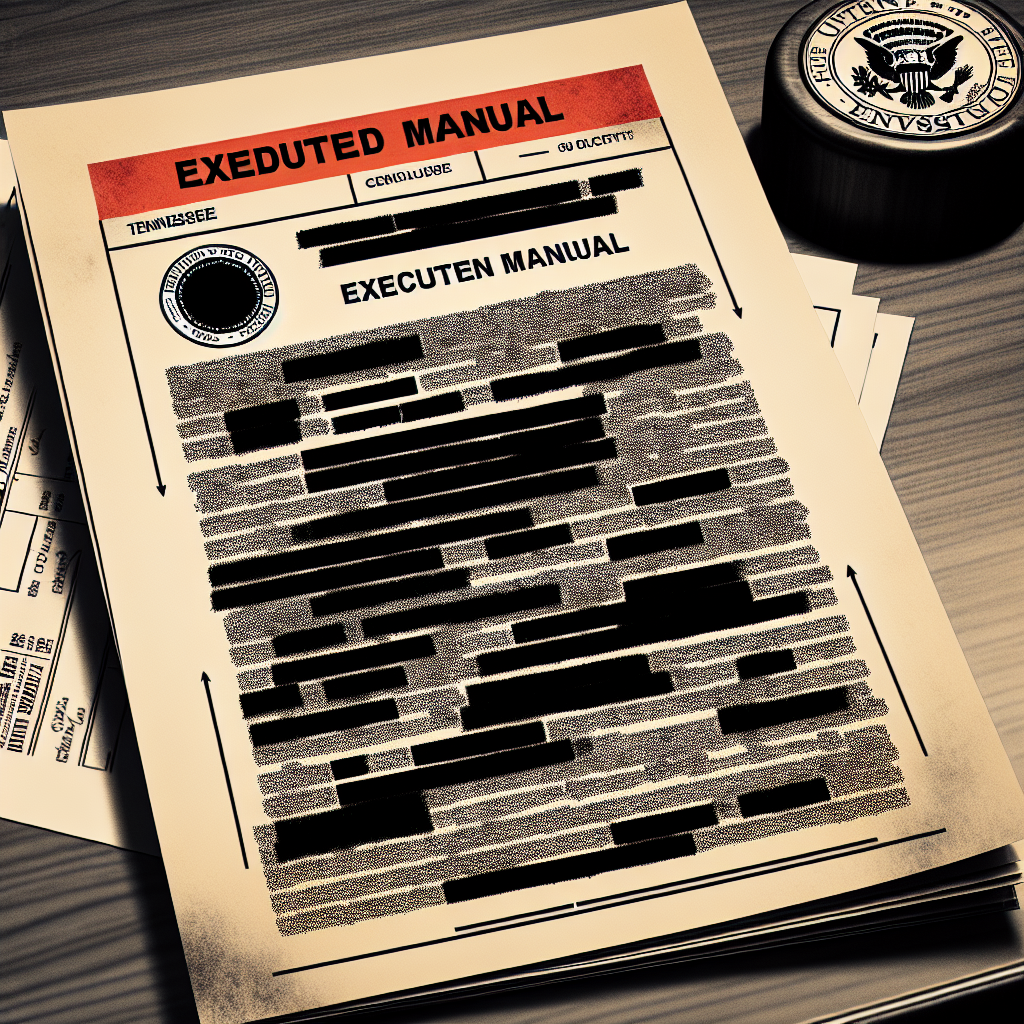 Tennessee Changes Stance, Publishes Redacted Execution Manual with Ambiguous Information
