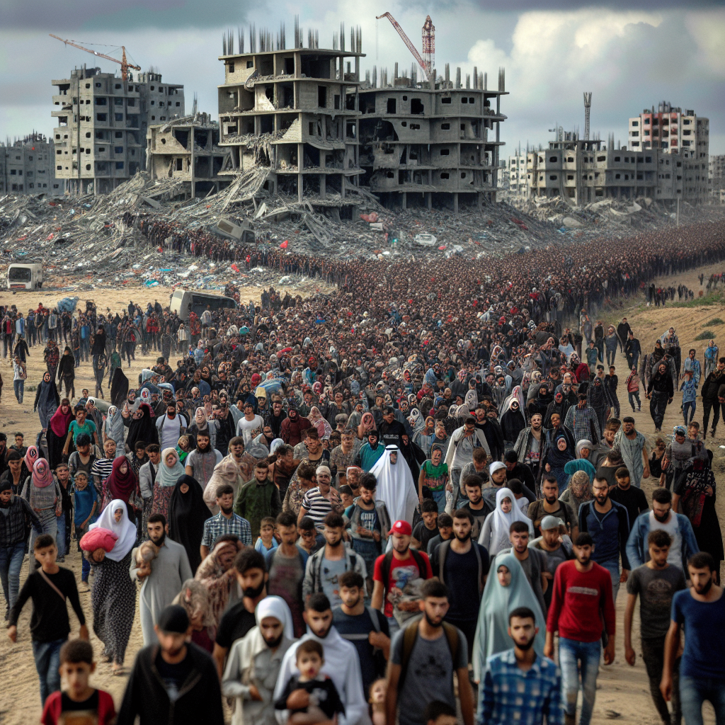 Thousands Flock Back to North Gaza for the First Time Since Conflict