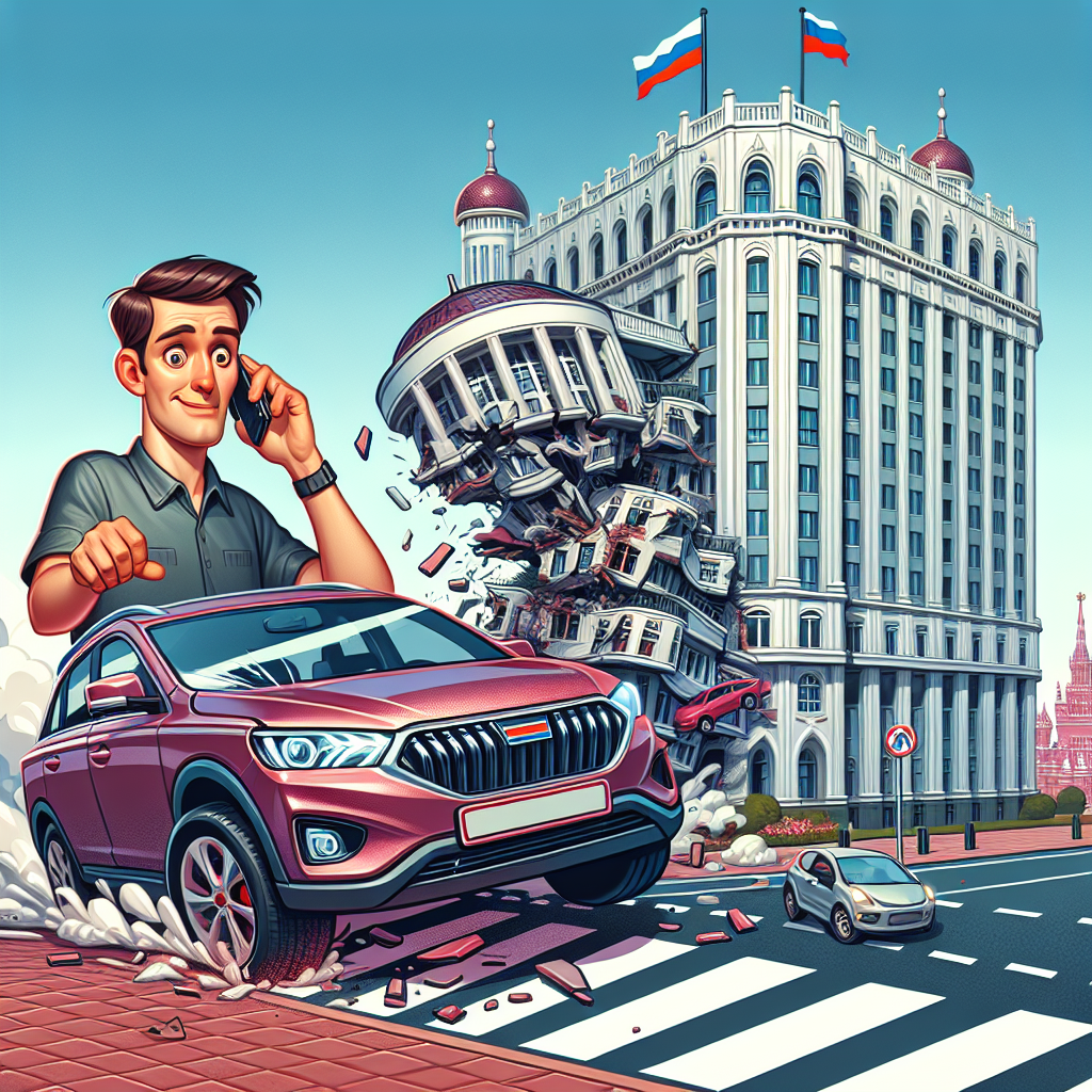 Ukrainian Driver Crashes Car into Russian Embassy in Moscow