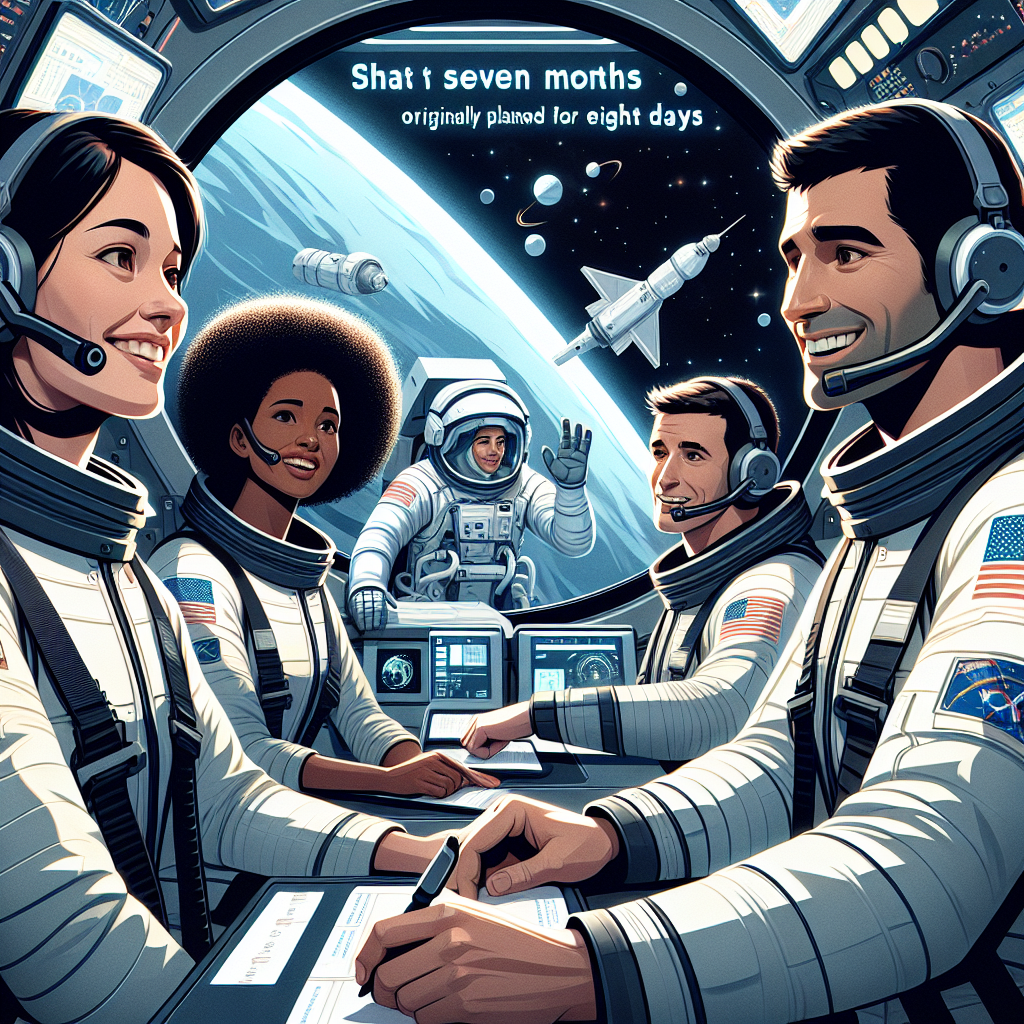 US Astronauts Remain Positive Seven Months into Eight-Day Mission