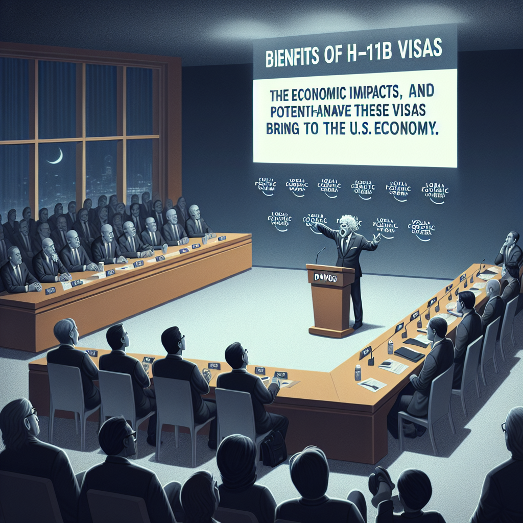 US Economist Outlines How H-1B Can Benefit America at Davos