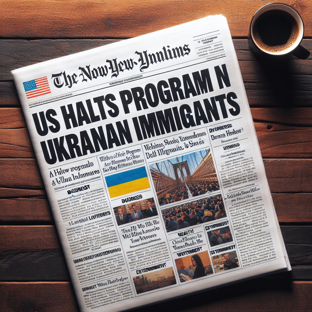 US Halts Program for Ukrainian Immigrants