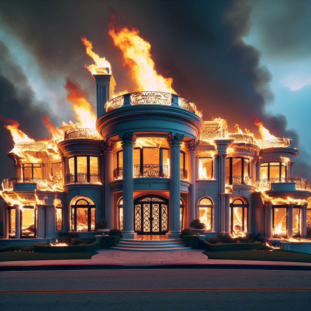 US Lottery Winner's $2 Billion LA Mansion Destroyed in Wildfires
