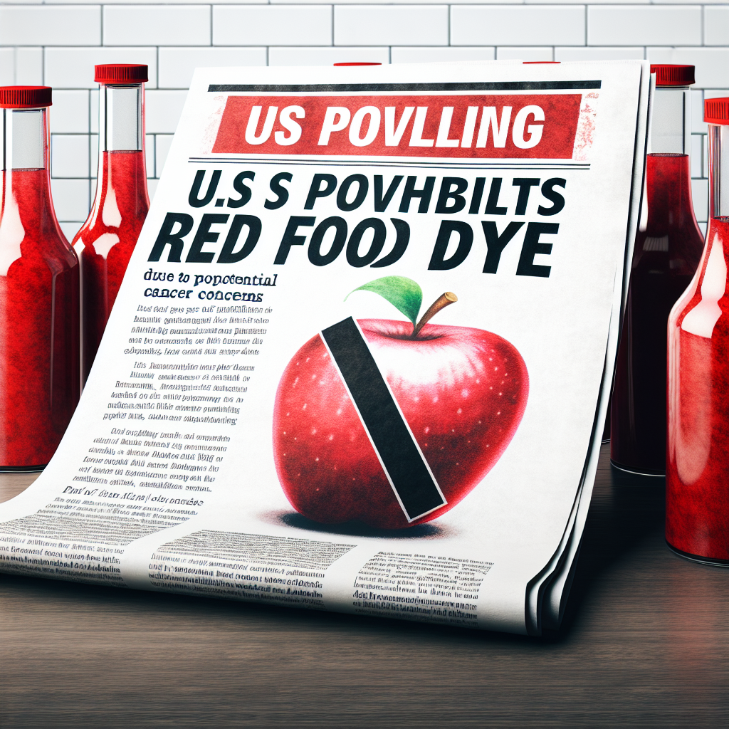 US Prohibits Red Food Dye Due to Potential Cancer Concerns