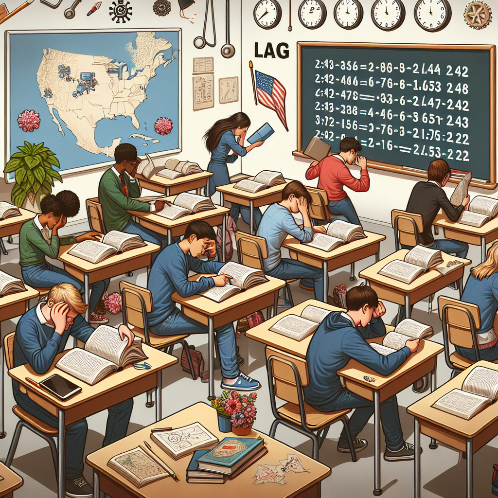 US Students Lag in Reading and Show Minimal Math Progress on National Exam