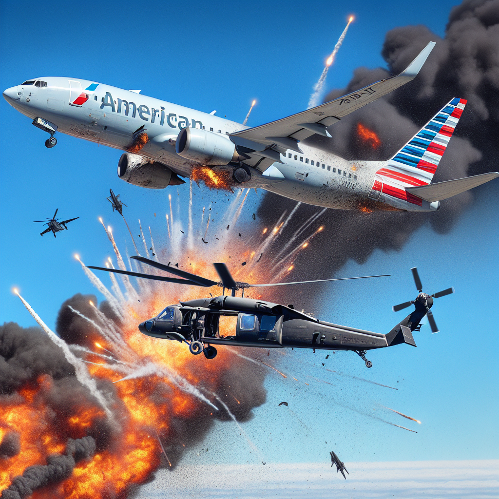 Video Captures Collision Between American Airlines Plane and Black Hawk Helicopter