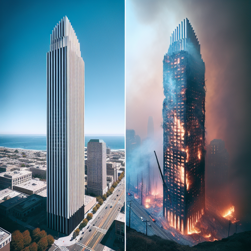 Video Captures Iconic US Building Before and After Devastating Wildfire