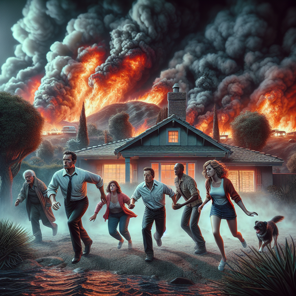 Video: Friends Flee Los Angeles Home Amid Raging Wildfire