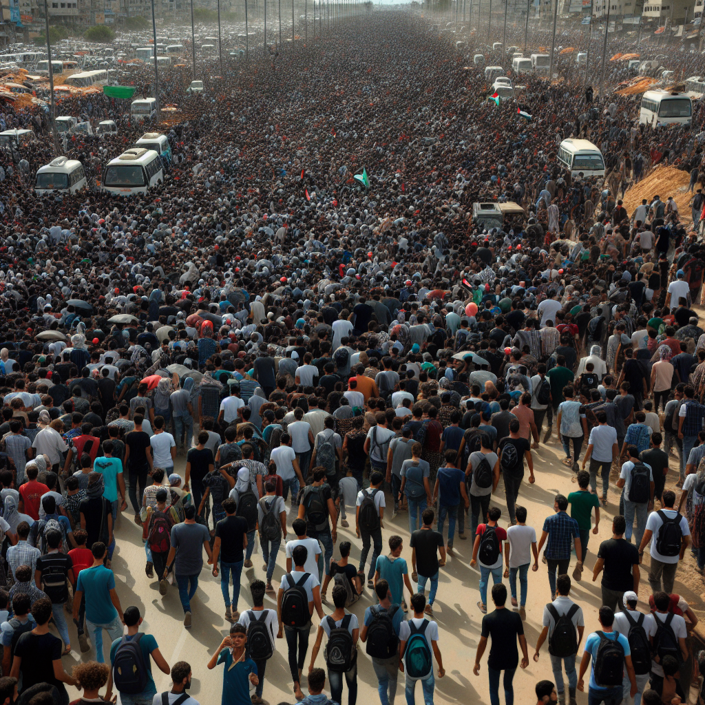 Video: Massive Crowds of Palestinians Head Back to Northern Gaza