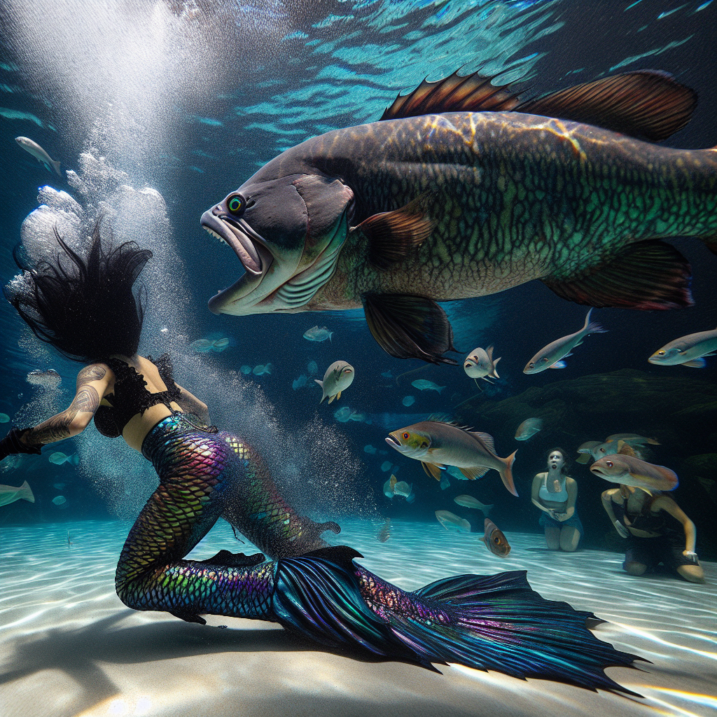 Video: Mermaid Performer Attacked by Large Fish in Chinese Aquarium