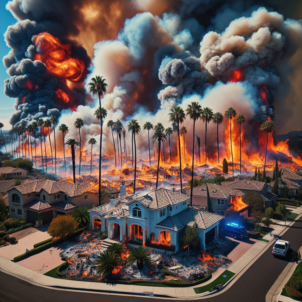 Wildfire Devastates Wealthy Los Angeles Community (VIDEOS)